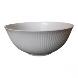 Home Tableware & Barware | Vintage Royal Copenhagen Fluted White Extra Large Centerpiece or Serving Bowl - BR84653