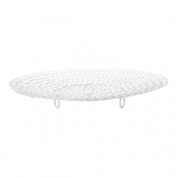 Home Tableware & Barware | White Lacquered Metal Circle Bowl Contemporary - RG97010
