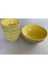 Home Tableware & Barware | Yellow Ridged Set of Melonware Bowls With Serving Bowl - Fruit Salad 6 Piece - VW93053