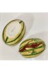 Home Tableware & Barware | 1960's Mottahedeh Majolica Melon Tureen With Leaf Tendril Lid - TJ42282