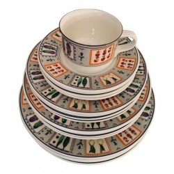 Home Tableware & Barware | 1990s Mikasa Intaglio 'Country Gallery' 20 Piece Stoneware Dish Set - BB85120