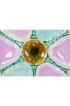 Home Tableware & Barware | 19th C. English Majolica Turquoise & Pink Oyster Plate - SE70120