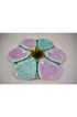 Home Tableware & Barware | 19th C. English Majolica Turquoise & Pink Oyster Plate - SE70120