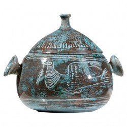 Home Tableware & Barware | Blue Ceramic Tureen from Yvon Roy Mongolfier - UU08158