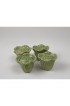 Home Tableware & Barware | Bordallo Pinheiro C. Rainha Portuguese Majolica Green Cabbage Bowls & Salt and Pepper Shakers- 8 Pieces - NV64091