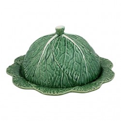 Home Tableware & Barware | Bordallo Pinheiro Cabbage Cheese Tray With Lid, Green - UA73903