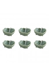 Home Tableware & Barware | Bordallo Pinheiro Cabbage Leaf Small Plate 3, Green, Set of 6 - QJ56496
