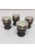 Home Tableware & Barware | Japanese Porcelain Lined Wood Egg Cups - Set of 4 - MU49360