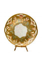 Home Tableware & Barware | Kpm Gold Rimmed Floral Plate With Handles - HV23696