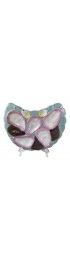 Home Tableware & Barware | Porcelain Half Moon Pink Shell on Baby Blue Oyster Plate - KN21289
