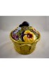 Home Tableware & Barware | Sarreguemines French Faïence Basket of Pansies Lidded Baking Dish - OM26134