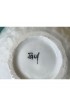 Home Tableware & Barware | Vintage 1960s Raised Relief Embossed White Majolica Ceramic Covered Sugar Bowl - MI67212
