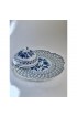Home Tableware & Barware | Vintage Lattice Blue Onion Lidded Cheese Server- 2 Pieces - CV66604