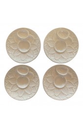 Home Tableware & Barware | Vintage Neuwirth White Footed Artichoke Plates Made in Portugal- Set of 4 - WO44601
