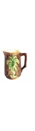 Home Tableware & Barware | 1880s Antique Majolica Palmetto/Cabbage Palm Tree and Bark Pitcher - AE88911