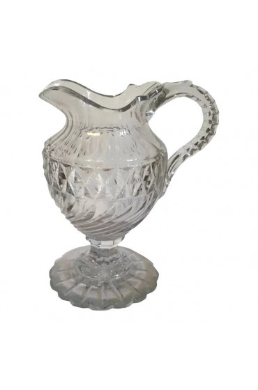 Home Tableware & Barware | 18th century Anglo Irish Cut Crystal Glass Pitcher Jug for Wine or Water - NE62316