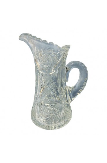 Home Tableware & Barware | 1930s Crystal American Brilliant Style Heavy Tankard Crystal Water Pitcher - IF38690