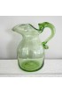 Home Tableware & Barware | 1950s Vintage Hand-Blown Small Glass Pitcher With Applied Handle & Pontil Mark - MI16900