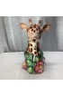 Home Tableware & Barware | 1991 Fitz & Floyd Majolica-Style Giraffe Pitcher With Jungle Foliage - AA55142