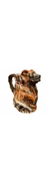 Home Tableware & Barware | 19th Century French Painted Ceramic Barbotine Poet-Laval Bear Pitcher - RS27795