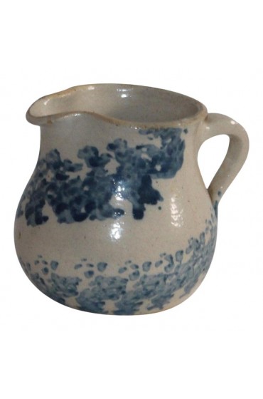 Home Tableware & Barware | 19th Century Sponge Ware Pottery Cream Pitcher - IE37040