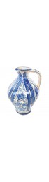 Home Tableware & Barware | 20th Century Glazed Earthenware Spanish Blue and White Painted Pitcher - KK58064