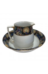 Home Tableware & Barware | Antique 19th C. Pagoda Design Transferware Pitcher and Wash Bowl - 2 Pieces - GJ10454