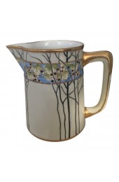 Home Tableware & Barware | Antique Art Nouveau Style Porcelain Floral & Gilt Pitcher - FK82924