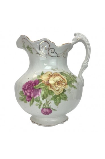 Home Tableware & Barware | Antique Buffalo Pottery Floral Pitcher - ZN81315