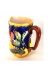 Home Tableware & Barware | Antique English Majolica Pitcher With Flow Blue Over Roses - ZX50488