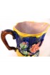 Home Tableware & Barware | Antique English Majolica Pitcher With Flow Blue Over Roses - ZX50488