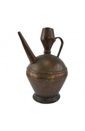 Home Tableware & Barware | Antique Hand Wrought and Hand Forged Copper Brass Arabic Water Wine Pitcher/Ewer - QL20420