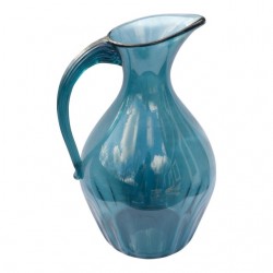 Home Tableware & Barware | Antique Large Hand-Blown Blue Tone Glass Pitcher - ES67015