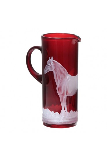 Home Tableware & Barware | ARTEL Horse Pitcher in Red - ZI22959