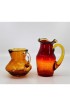 Home Tableware & Barware | Blenko Amberina Crackle Art Glass Pitchers - a Pair - Mid Century Modern - VN88780