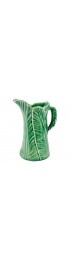 Home Tableware & Barware | Bordallo Pinheiro Majolica Green Cabbage Leaf Pitcher - OV89715
