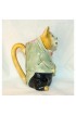 Home Tableware & Barware | Early 20th Century Majolica Cat With Mandolin Pitcher - ZE74411