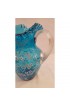 Home Tableware & Barware | Late 19th Century Mouth Blown Blue Pitcher With Daisies - JB45226