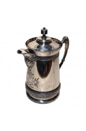 Home Tableware & Barware | Late 19th Century Rogers Smith Co Meriden Ct Victorian Era Silver Plate Insulated Tea Pitcher - LW56247