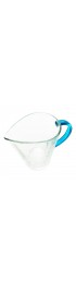 Home Tableware & Barware | Mid-Century Modern Luxe Pasabahce Turkish Pitcher With Blue Handle - XD50851