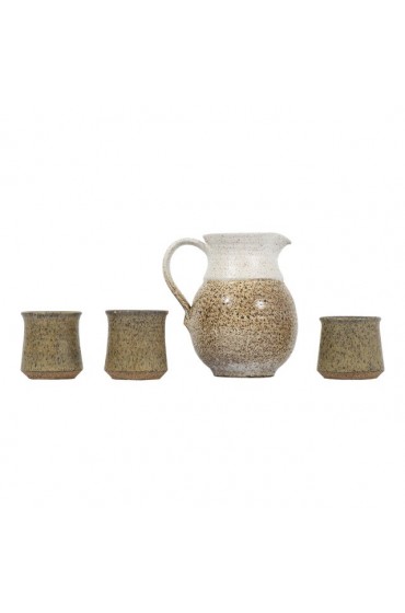 Home Tableware & Barware | Richard Tuck Signed Studio Pottery Pitcher and Cups - IS77653