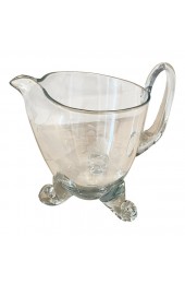 Home Tableware & Barware | Vintage 1970s Large Hand-Blown Crystal Etched Cut Pitcher - YK99747