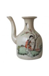 Home Tableware & Barware | Vintage Chinese Hand Painted Porcelain Water Dropper Pitcher Ca: 1930's - UM70624