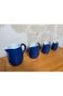 Home Tableware & Barware | Vintage Dutch Modernist Royal Goedewaagen Delft Blue Pitchers - Set of 4 - XJ75852