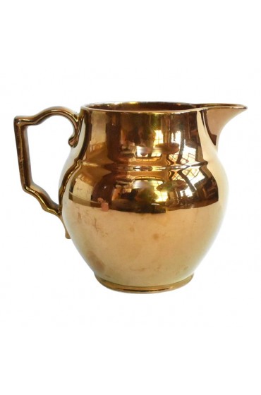 Home Tableware & Barware | Vintage English Gray's Pottery Copper Luster Pitcher - XH48703