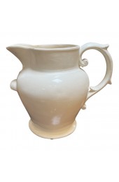Home Tableware & Barware | Vintage Monumental Off-White Ceramic Pitcher - MH70474