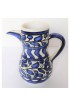 Home Tableware & Barware | Vintage Navy Blue & White Ceramic Tall Pitcher - VK95814