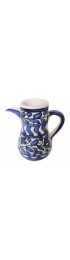 Home Tableware & Barware | Vintage Navy Blue & White Ceramic Tall Pitcher - VK95814