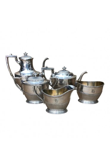 Home Tableware & Barware | 1900 Gorham n.y. Silverplate Tea Set Made in u.s.- 5 Pieces - JH04036