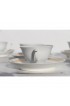 Home Tableware & Barware | 1930s Art Deco Porcelain Set of Six Coffee Cups & Saucers, Vista Alegre, Portugal - GX51883